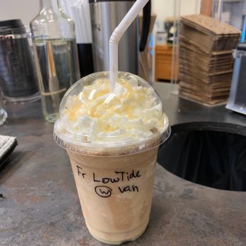 Forbes Candies & Coffee - Low tide coffee with vanilla whip - Coffee & Tea Near Me - Rodanthe, North Carolina