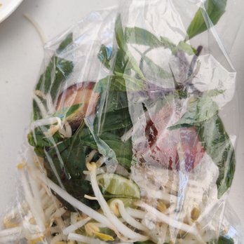 Pho Ever - Gardena - Individually wrapped bean sprouts, basil, and sauces for pho - Vietnamese Near Me - Gardena, California Pho Ever - Gardena - Individually wrapped bean sprouts, basil, and sauces for pho - Vietnamese Near Me - Gardena, California