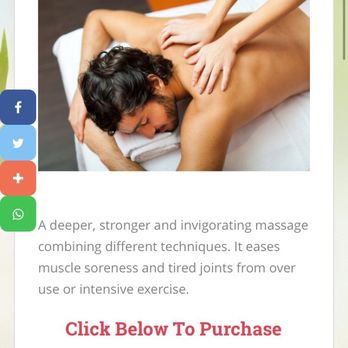 Hot Hands - A screenshot of their $20 deep tissue advertised on their site, which is very misleading. - Day Spas Near Me - Philadelphia, Pennsylvania