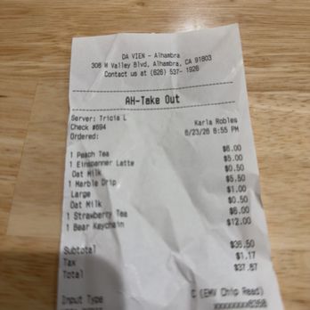 Da Vien Coffee - Coffee & Tea Near Me - Alhambra, California