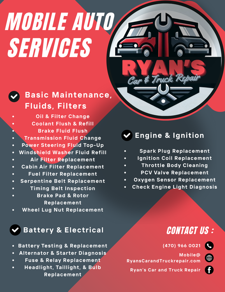 RYAN’S CAR AND TRUCK REPAIR - Updated April 2025 - Request a Quote ...