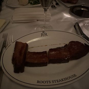 Roots Steakhouse - Applewood smoked slab bacon - Steakhouses Near Me - Summit, New Jersey