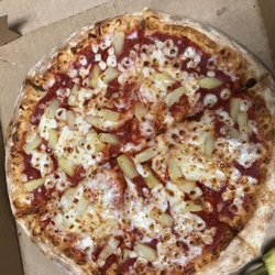 Papa Johns Pizza - Pineapple added to 10" pizza, light on the cheese