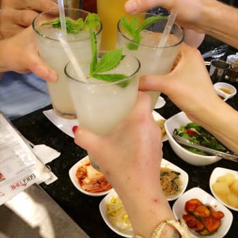 Gogi Time - Lychee soju(so good with crushed lychee bits)! - Korean Near Me - Oakland, California Gogi Time - Lychee soju(so good with crushed lychee bits)! - Korean Near Me - Oakland, California