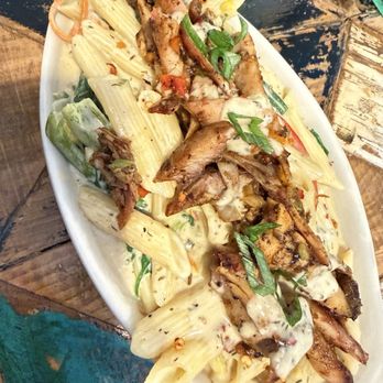 Topnotch Island Flavor Kitchen - Spicy Jerk Chicken Pasta - Caribbean Near Me - Phoenix, Arizona Topnotch Island Flavor Kitchen - Spicy Jerk Chicken Pasta - Caribbean Near Me - Phoenix, Arizona