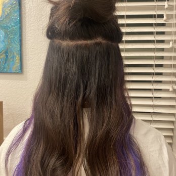 Stages Salon & Day Spa - Purple undertones...instead of blue undertones that was supposed to be done. - Skin Care Near Me - Modesto, California Stages Salon & Day Spa - Purple undertones...instead of blue undertones that was supposed to be done. - Skin Care Near Me - Modesto, California