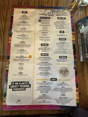 Menu photo 5 Flying Dog Tap House Baltimore, MD