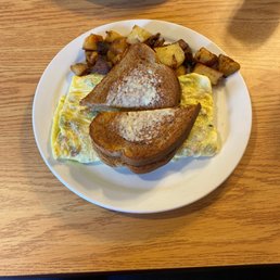 Western Omelette, Home fries, rye toast