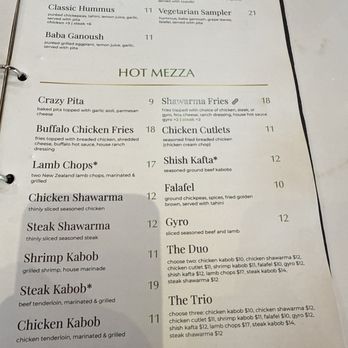 Citrus Grill & Lounge - Menu - Mediterranean Near Me - Henderson, Nevada