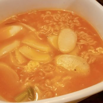 Hanbat Restaurant - Ramen with rice cakes - Korean Near Me - New York, New York Hanbat Restaurant - Ramen with rice cakes - Korean Near Me - New York, New York
