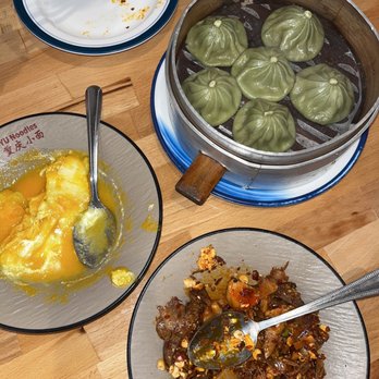 Yu Noodles - A5. Gold Cabbage A2. Spicy Marinade Beef and Tripe Pork and Shrimp Soup Dumplings (6pcs) - Chinese Near Me - Herndon, Virginia Yu Noodles - A5. Gold Cabbage A2. Spicy Marinade Beef and Tripe Pork and Shrimp Soup Dumplings (6pcs) - Chinese Near Me - Herndon, Virginia