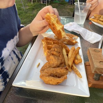Basecamp Brewing - Chicken n waffles for the kids. - Brewpubs Near Me - Lincoln, New Hampshire