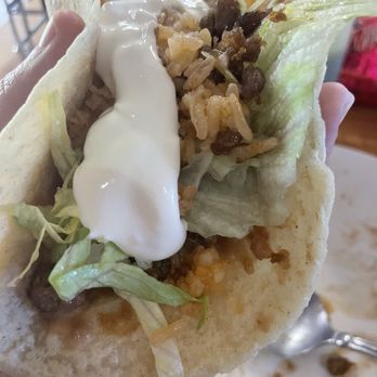Turtle Fiesta Bar & Grill - My amazing taco that I assembled. I'm salivating watching this - Mexican Near Me - Easton, Washington Turtle Fiesta Bar & Grill - My amazing taco that I assembled. I'm salivating watching this - Mexican Near Me - Easton, Washington