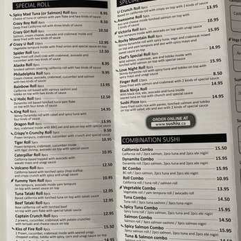 Sushi U - Menu sept 2021 - Japanese Near Me - Burnaby, British Columbia