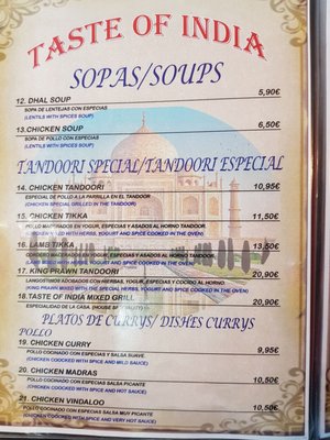 Menu photo 6 Taste of India Madrid, M Menu photo 6 Taste of India Madrid, M