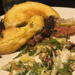 Charred NorthStar Burger. In the past, my wife asked when she ordered that her burger not be blackened and she's never had a problem before.