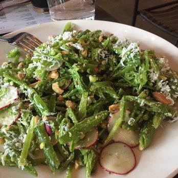 Row 34 - Seaport - Snap pea salad. Delicious. - New American Near Me - Boston, Massachusetts Row 34 - Seaport - Snap pea salad. Delicious. - New American Near Me - Boston, Massachusetts