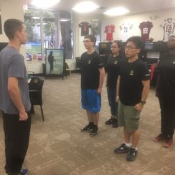 US Army Recruiting Station - Future Soldiers training for basic training.