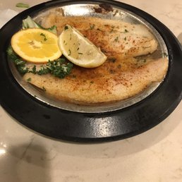 Broiled flounder