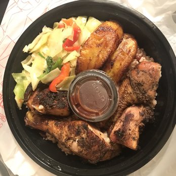 CaribeExpress - Jerk chicken, rice & peas, cabbage, plantain - Caribbean Near Me - Laurel, Maryland CaribeExpress - Jerk chicken, rice & peas, cabbage, plantain - Caribbean Near Me - Laurel, Maryland