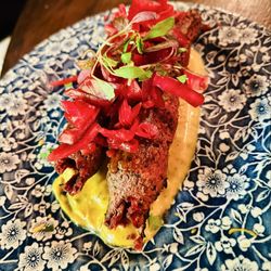 Beetroot Seekh Kebab: tasted like fake meat. Did not like it.