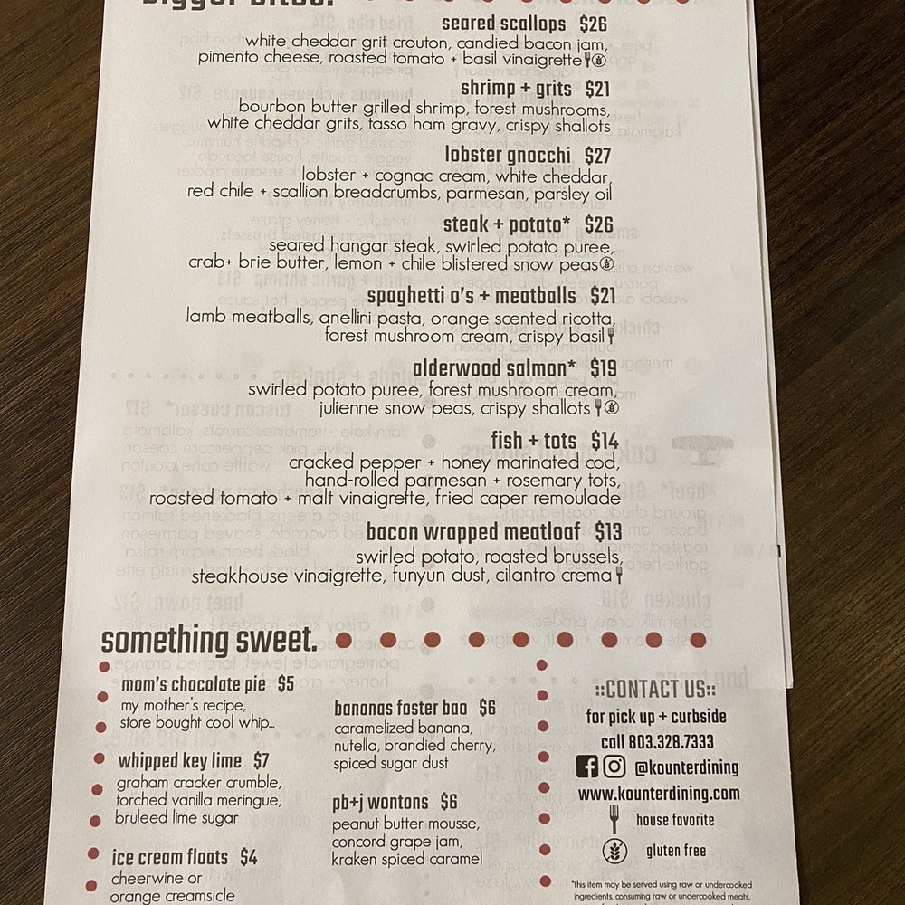 Kounter - New American Near Me - Rock Hill, South Carolina