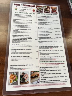 Menu photo 3 Pho Nomenal Boise, ID Menu photo 3 Pho Nomenal Boise, ID