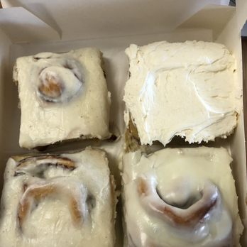 Rise Up Bakery - We got 2 peach, 1 regular and 1 lemon blueberry cinnamon rolls. So good!! - Bakeries Near Me - Gilbert, Arizona Rise Up Bakery - We got 2 peach, 1 regular and 1 lemon blueberry cinnamon rolls. So good!! - Bakeries Near Me - Gilbert, Arizona
