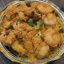 Baked potato with shrimp Baked potato with shrimp