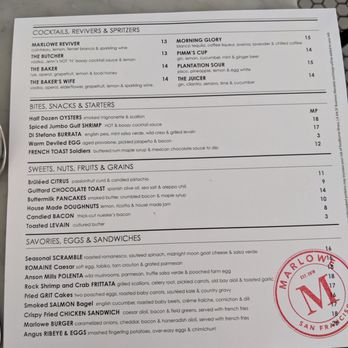 Marlowe - Diners Near Me - San Francisco, California Marlowe - Diners Near Me - San Francisco, California