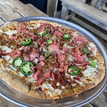 Bankhead Brewing - Carnivore pizza was delicious! Very crispy crust with a lot of flavor. - Brewpubs Near Me - Rowlett, Texas Bankhead Brewing - Carnivore pizza was delicious! Very crispy crust with a lot of flavor. - Brewpubs Near Me - Rowlett, Texas