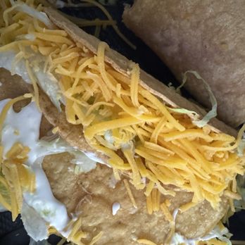 Taqueria El Sabrosito - Yandy's 3 Hard Shell Pollo Taco's. Sour Cream Lettuce Tomato and Cheese. - Mexican Near Me - Bellflower, California Taqueria El Sabrosito - Yandy's 3 Hard Shell Pollo Taco's. Sour Cream Lettuce Tomato and Cheese. - Mexican Near Me - Bellflower, California