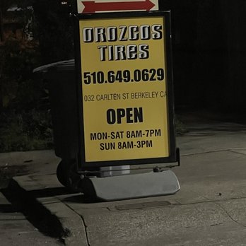 Orozcos Tires - Hours - Tires Near Me - Berkeley, California Orozcos Tires - Hours - Tires Near Me - Berkeley, California