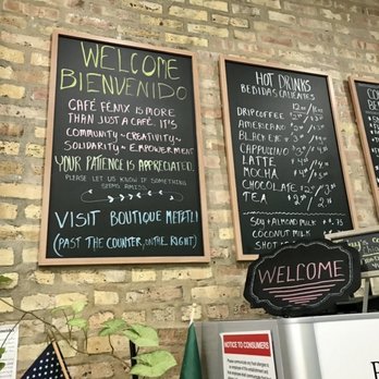 Cafe Fenix - Some drink options 011923. - Cafes Near Me - Chicago, Illinois