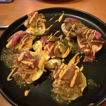 Todo Un Poco - Carne Asada Deviled Eggs - Pizza Near Me - Elk Grove, California Todo Un Poco - Carne Asada Deviled Eggs - Pizza Near Me - Elk Grove, California