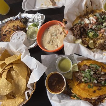 Quesa Loco - Birria fries and tacos. Queso and chips - Tacos Near Me - Mt Dora, Florida