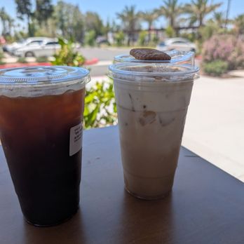 Coffee Up Roastery - Iced Americano and Iced biscoff - Coffee & Tea Near Me - Chino, California Coffee Up Roastery - Iced Americano and Iced biscoff - Coffee & Tea Near Me - Chino, California