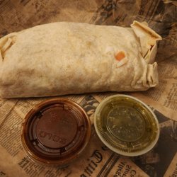 The Taco Shop - Burrito with salsas