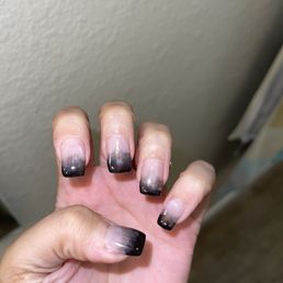 Crooked, bulky, and black is NOT blended.