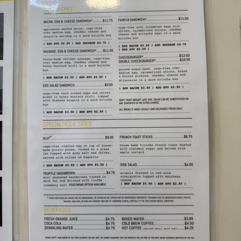 Eggslut - Menu - Breakfast & Brunch Near Me - Los Angeles, California Eggslut - Menu - Breakfast & Brunch Near Me - Los Angeles, California