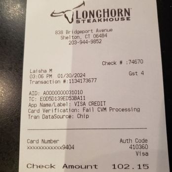 LongHorn Steakhouse - 1.30.24 - Steakhouses Near Me - Shelton, Connecticut LongHorn Steakhouse - 1.30.24 - Steakhouses Near Me - Shelton, Connecticut