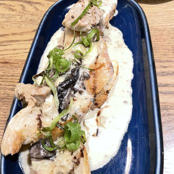 Gather - Mushroom with melted brie in toast points - New American Near Me - Omaha, Nebraska Gather - Mushroom with melted brie in toast points - New American Near Me - Omaha, Nebraska