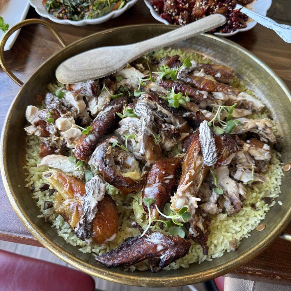 Miss Shang - Wild Mushroom Stuffed Roast Chicken Rice - Asian Fusion Near Me - San Mateo, California Miss Shang - Wild Mushroom Stuffed Roast Chicken Rice - Asian Fusion Near Me - San Mateo, California