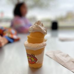 Jeremiah's Italian Ice - Mango Italian Ice and Vanilla Soft Serve