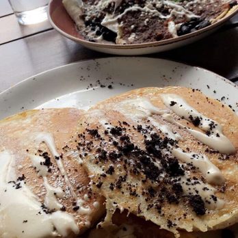 Barcocina - Front- Tiramisu Pancakes, back- Huevos Rancheros - Bars Near Me - Baltimore, Maryland Barcocina - Front- Tiramisu Pancakes, back- Huevos Rancheros - Bars Near Me - Baltimore, Maryland