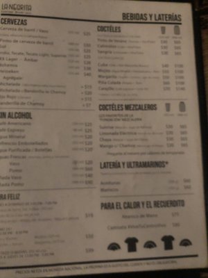 Menu photo 8 La Negrita Cantina Mérida, YUC Menu photo 8 La Negrita Cantina Mérida, YUC