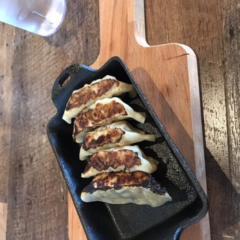 Ramen Josui - Warm Gyoza in cold iron pan : ( - Ramen Near Me - Torrance, California Ramen Josui - Warm Gyoza in cold iron pan : ( - Ramen Near Me - Torrance, California