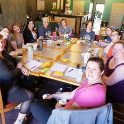 Dirty Girl Adventures - Compass Point - Lovely women connecting at a whole health and wellness retreat at Compass Point.
