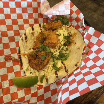 Palmer's Hot Chicken - Shrimp 1 TACO A LA CARTE - Southern Near Me - Garland, Texas Palmer's Hot Chicken - Shrimp 1 TACO A LA CARTE - Southern Near Me - Garland, Texas