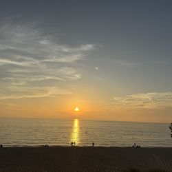 The Saugatuck Retro Resort - Sunset at Oval Beach, a must see as recommended by Rob at the front desk.